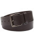 ფოტო #1 პროდუქტის Men's Leather Belt with Keeper Ring