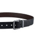 Men's Logo Buckle Stretch Reversible Leather Belt