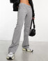 COLLUSION tailored kick flare trouser in grey