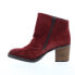 Fly London Bell BELL061FLY-002 Womens Red Suede Ankle & Booties Boots