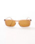 Фото #3 товара Ray-Ban square sunglasses in brown