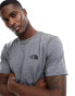 The North Face Simple Dome logo t-shirt in dark grey grau, XS - фото #2