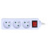Power strip Lanberg with switch white - 3 sockets - 1,5m