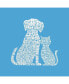 ფოტო #2 პროდუქტის Big Girl's Word Art T-shirt - Dogs and Cats