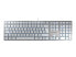 Cherry KC6000 Slim Tastatur"Silber Deutsch Kabelgebunden