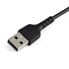 Фото #7 товара StarTech.com 6 inch (15cm) Durable Black USB-A to Lightning Cable - Heavy Duty Rugged Aramid Fiber USB Type A to Lightning Charger/Sync Power Cord - Apple MFi Certified iPad/iPhone 12, Black, USB A, Lightning, 0.15 m, Male, Male