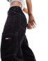 Tommy Jeans Remastered carpenter jeans in black wash W30 L30 - фото #4