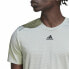 Men’s Short Sleeve T-Shirt Adidas Hiit Light Green