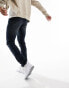 Фото #4 товара ASOS DESIGN skinny jeans with tint and abrasions in dark blue