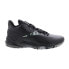 Фото #1 товара Reebok More Buckets Mens Black Leather Lace Up Athletic Basketball Shoes