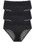 ფოტო #1 პროდუქტის Women's Dare Dot Mesh Lace Hipster 3 Pack