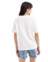 Фото #4 товара Object jersey t-shirt with cutwork in white