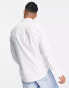 Фото #3 товара Farah Brewer cotton slim fit oxford shirt in white