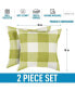 Фото #7 товара 2 Pack Buffalo Plaid Throw Pillow Outdoor & Indoor Covers 18x18 inches