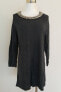 Фото #1 товара August Silk Women's Embellished Tunic Pullover Sweater Dark Gray L