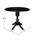 Фото #23 товара International Concept 42" Round Dual Drop Leaf Pedestal Table