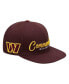 Men's Burgundy Washington Commanders Script Wordmark Snapback Hat