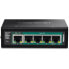 Фото #1 товара TRENDnet 5-Port IndustrialGigabit PoE++ Powered DIN-Rail Switch