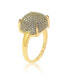 ფოტო #3 პროდუქტის Suzy Levian Sterling Silver Cubic Zirconia Puff Ring