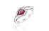 Silver ring with zircons SVLR0010SH8R1