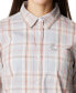 Фото #4 товара Women's Anytime Patterned Long-Sleeve Shirt