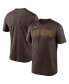 Men's Brown San Diego Padres Wordmark Legend T-shirt