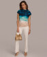 ფოტო #4 პროდუქტის Women's Printed Short-Sleeve Top