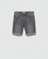 Фото #7 товара Men's Denim Bermuda Shorts