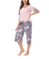 ფოტო #4 პროდუქტის Combo Tee with the Capri Set