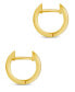 ფოტო #2 პროდუქტის Cubic Zirconia Baguette Micro Hoop Earrings