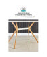 Фото #7 товара Minimalist White Dining Table with Metal Shelf
