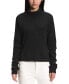 ფოტო #1 პროდუქტის Women's Mock Neck Cotton Chabot Top