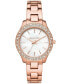 ფოტო #1 პროდუქტის Women's Liliane Rose Gold-Tone Stainless Steel Bracelet Watch 36mm