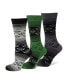 ფოტო #1 პროდუქტის Men's Yoda Sock Gift Set, Pack of 3