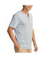 Фото #4 товара Men's Linen Short Sleeve Henley T-shirts