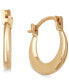 ფოტო #1 პროდუქტის Children's Small Round Hoop Earrings in 14k Gold