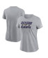 Фото #1 товара Women's Gray Baltimore Ravens 2023 NFL Playoffs Iconic T-shirt