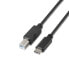 Фото #1 товара Кабель USB-C — USB B Aisens A107-0054 Чёрный 2 m (1 штук)