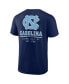 Фото #4 товара Men's Navy North Carolina Tar Heels Game Day 2-Hit T-shirt