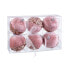 Фото #1 товара Ёлочные шарики Розовый Позолоченный Polyfoam Ткань 8 x 8 x 8 cm (6 штук)