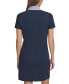 Фото #2 товара Women's Chambray-Collar Short Polo Dress