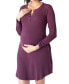 ფოტო #1 პროდუქტის Maternity Betsy Ribbed Nursing Nightgown