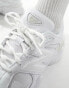 Фото #10 товара New Balance 9060 trainers in white and silver