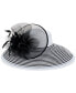 Фото #1 товара Women's Wide Striped-Brim Dressy Hat