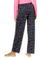 ფოტო #2 პროდუქტის Women's Printed Pajama Pants