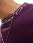 Calvin Klein running logo comfort sweatshirt in purple