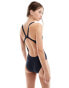 Фото #2 товара adidas Performance Mid 3-stripes swimsuit in blue