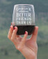 Фото #2 товара Good Luck Finding Better Friends than us Friends Leaving Gifts Stem Less Wine Glass, 17 oz