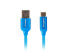 Фото #2 товара Lanberg CA-USBO-22CU-0010-BL USB cable 1 m 2.0 C A Blue Premium Quck - Cable - Digital