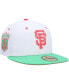 ფოტო #1 პროდუქტის Men's White and Green San Francisco Giants 2010 World Series Watermelon Lolli 59FIFTY Fitted Hat